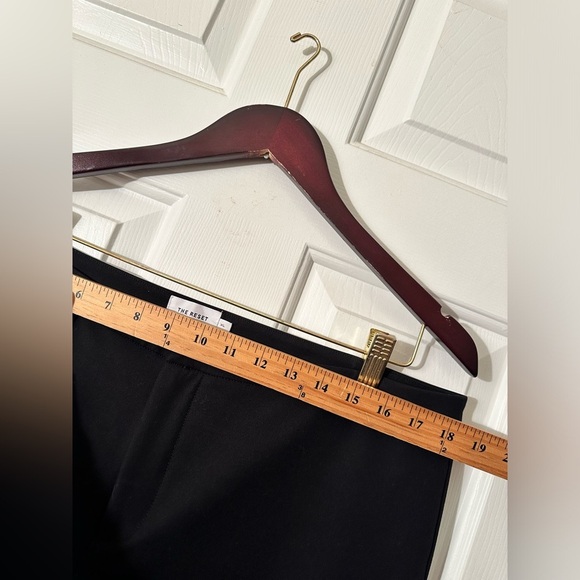THE RESET R LABEL *PRISTINE* Black Stretch Dress Slacks XL STRETCH Straight Leg - Picture 6 of 12